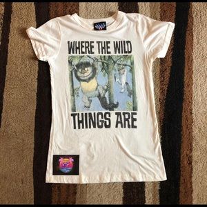 Size S Where the wild things are Book White tshirt